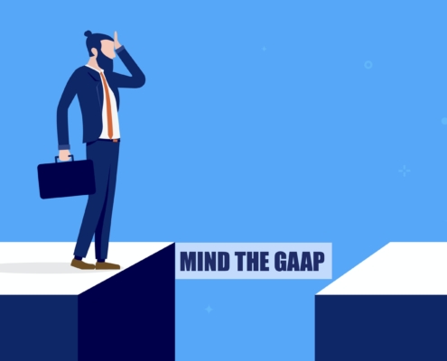 mind the GAAP image representing GAAP accounting